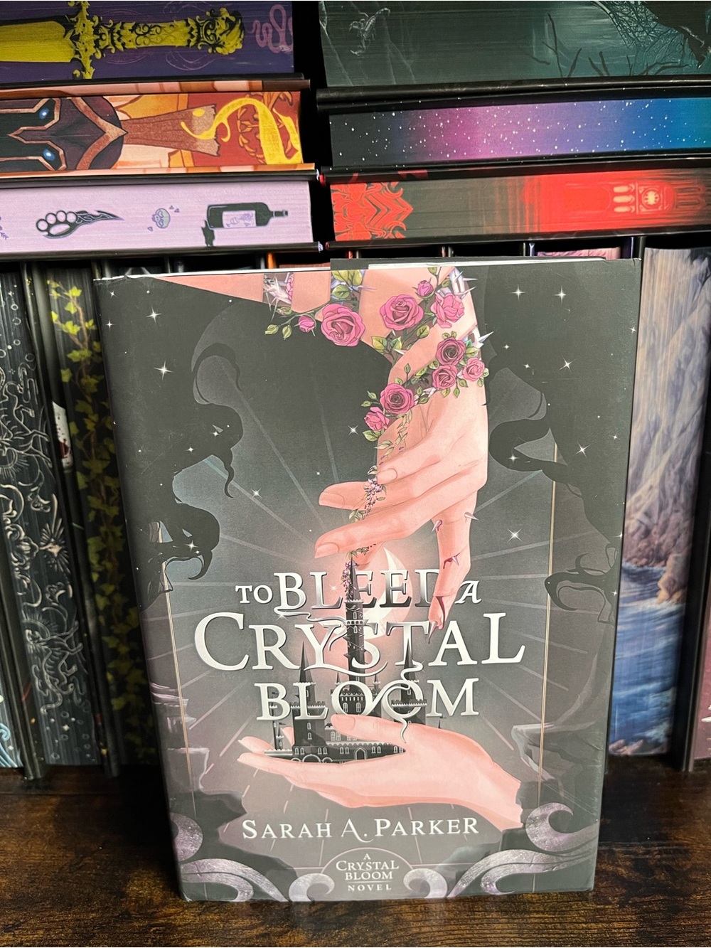 To Bleed a Crystal Bloom by Sarah A. Parker OOP Indie Hardcover New